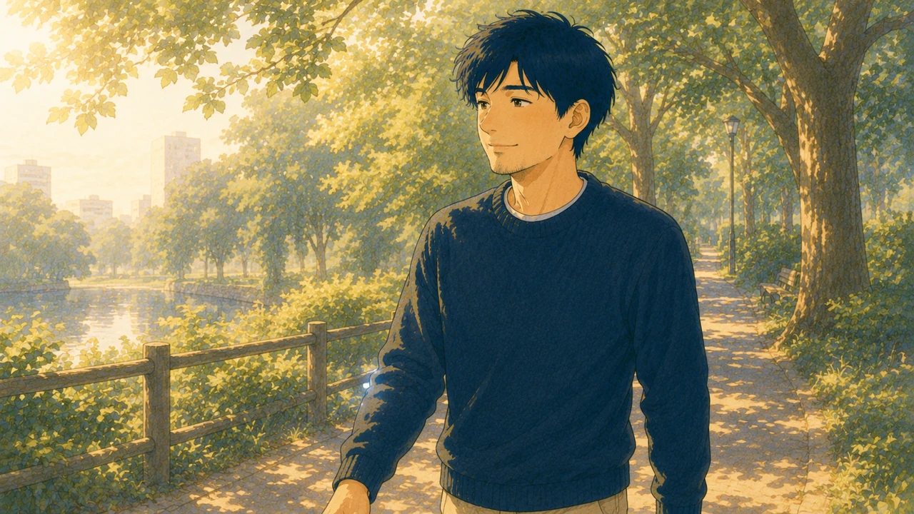 心と体が整い、前向きになった様子のイラスト